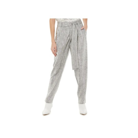 Jennifer Lopez Pants - NEW Jennifer Lopez Silver Metallic High Waist Pant